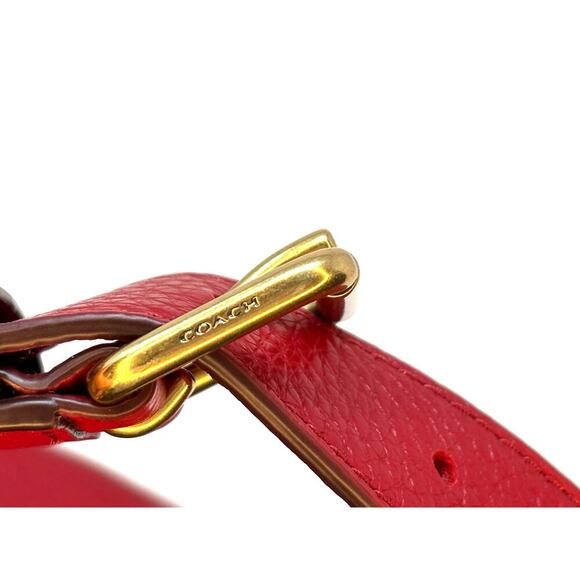 NWOT Coach X JLO Red Leather Chain Belt Bag SOLD OUT - Picture 7 of 15